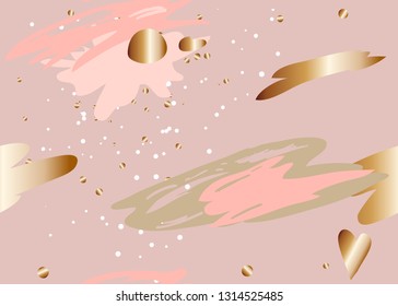 Background with Brush Painting geometric, creative pattern. Trendy Graphic Design for banner, poster, card, cover, invitation, placard, brochure, flyer. Vector Fashion Background. Eps-8