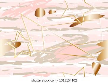 Background with Brush Painting geometric, creative pattern. Trendy Graphic Design for banner, poster, card, cover, invitation, placard, brochure, flyer Vector Fashion Background Eps-8