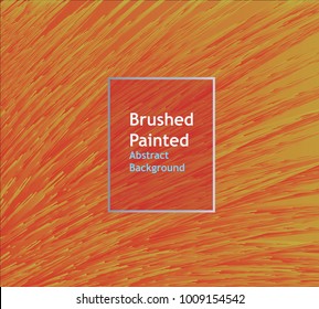 background brushed painted abstract line  orange  color , templates for cover posters, banners, flayers, 