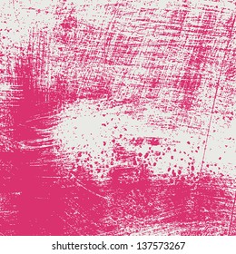 Background - brushed pink grunge texture. EPS10 vector.
