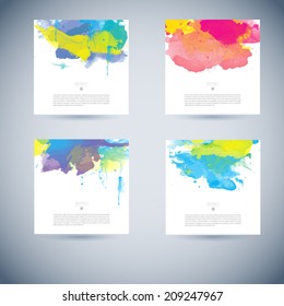 background brushes series of bright multicolor vector watercolour background beneficial for any project where a platter of color makes the difference background brushes colour color water kid star tex