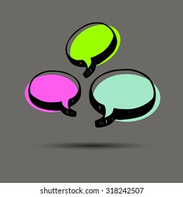 background bubble design icon illustration sign speech template vector advertisement advertising badge banner