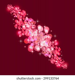 Background with Bubbles. Abstract Vector Illustration