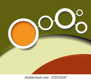 Background with bubbles - brochure design or flyer