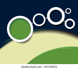 Background with bubbles - brochure design or flyer