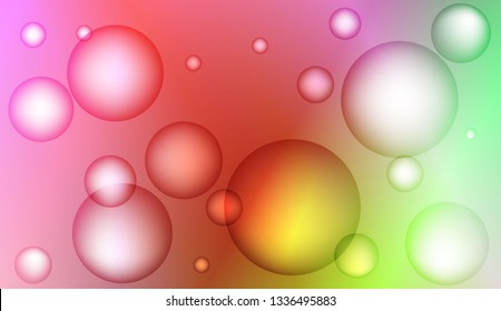 Background with bubbles. Design for your header page, ad, poster, banner. Color Vector illustration.