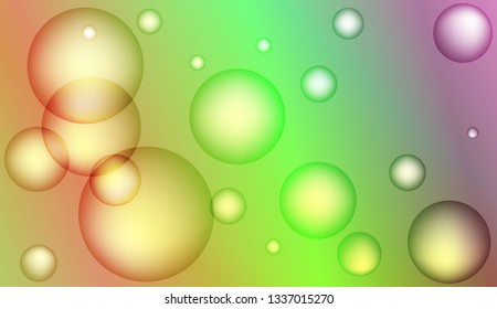 Background with bubbles. Design for your header page, ad, poster, banner. Color Vector illustration.