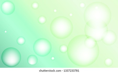 Background with bubbles. Design for your header page, ad, poster, banner. Pastel Gradient Color Vector illustration