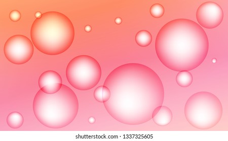 Background with bubbles. Design for your header page, ad, poster, banner. Color Vector illustration.