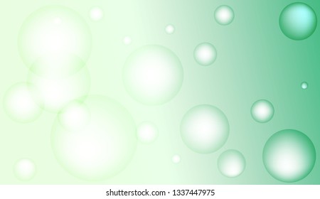 Background with bubbles. Design for your header page, ad, poster, banner. Pastel Gradient Color Vector illustration