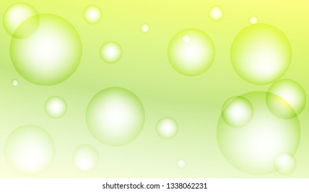 Background with bubbles. Design for your header page, ad, poster, banner. Pastel Gradient Color Vector illustration