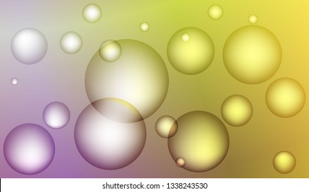 Background with bubbles. Design for your header page, ad, poster, banner. Color Vector illustration.