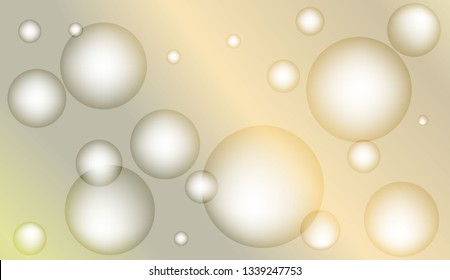 Background with bubbles. Design for your header page, ad, poster, banner. Pastel Gradient Color Vector illustration
