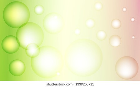 Background with bubbles. Design for your header page, ad, poster, banner. Pastel Gradient Color Vector illustration