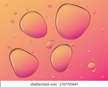 
Hintergrund von Blasen, Gelee, Gel, Soda, Vektorgrafik