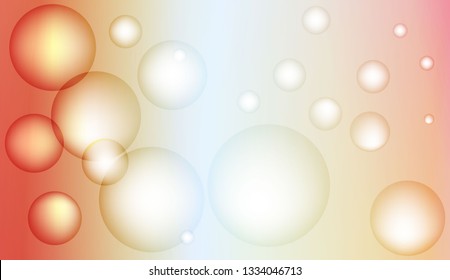 Background with bubbles. For template cell phone backgrounds. Bright Gradient Color Vector illustration