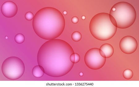 Background with bubbles. For template cell phone backgrounds. Bright Gradient Color Vector illustration