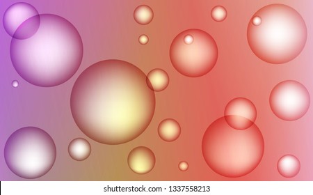 Background with bubbles. For template cell phone backgrounds. Bright Gradient Color Vector illustration
