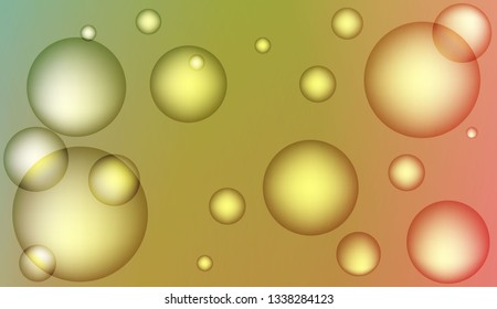 Background with bubbles. For template cell phone backgrounds. Bright Gradient Color Vector illustration