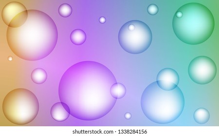 Background with bubbles. For template cell phone backgrounds. Bright Gradient Color Vector illustration