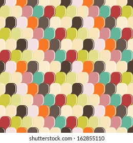 Background with bubbles. Vector abstract childish pattern