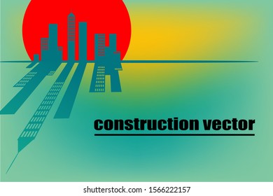 
The background of the building with shadow and sun. copy space.