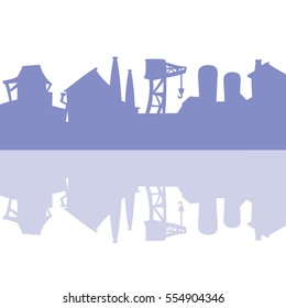 Background buildings, vector illustration