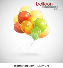 background with a bunch of multicolored balloons