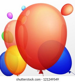background with a bunch of multicolored balloons