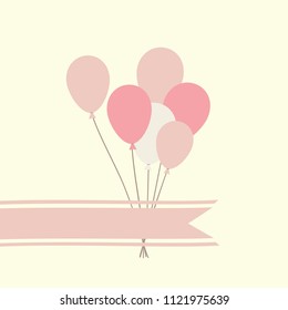 background with a bunch of pink balloons