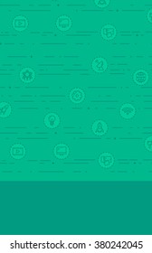 Background with business icons.