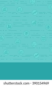 Background with business icons.