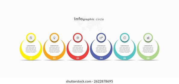 Elementos infográficos de negócios da apresentação