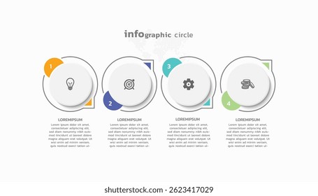 Background business infographic elements for the presentation