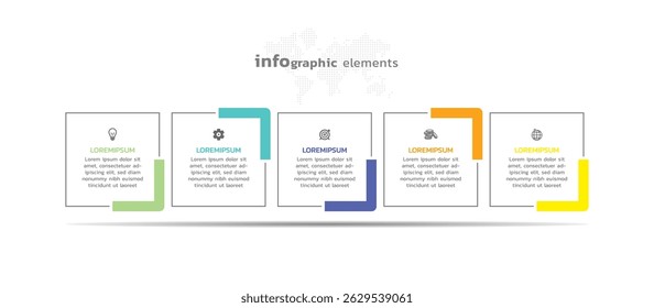 Background business infographic elements for the presentation