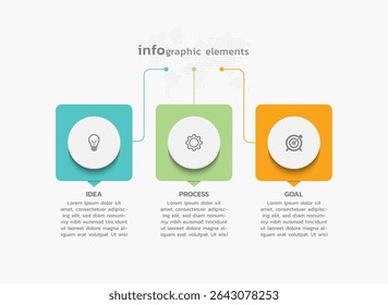 Background business infographic elements for the presentation