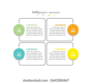 Background business infographic elements for the presentation