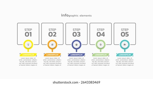 Background business infographic elements for the presentation