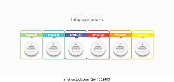 Background business infographic elements for the presentation