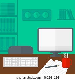 Background of business office.