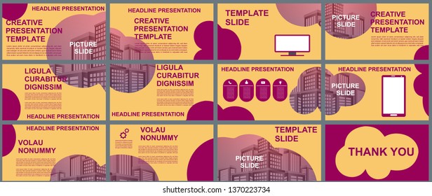 background Business presentation templates. design vector infographic elements for presentation slides, annual report, business marketing, brochure, flyers, web design and banner, presentation.