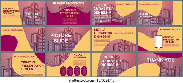 background Business presentation templates. design vector infographic elements for presentation slides, annual report, business marketing, brochure, flyers, web design and banner, presentation.