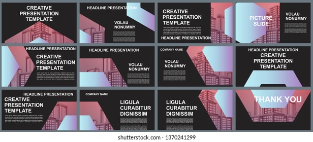 Background Business Presentation Templates. Design Vector Infographic Elements For Presentation Slides, Annual Report, Business Marketing, Brochure, Flyers, Web Design And Banner, Presentation.