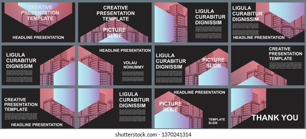 Background Business Presentation Templates. Design Vector Infographic Elements For Presentation Slides, Annual Report, Business Marketing, Brochure, Flyers, Web Design And Banner, Presentation.