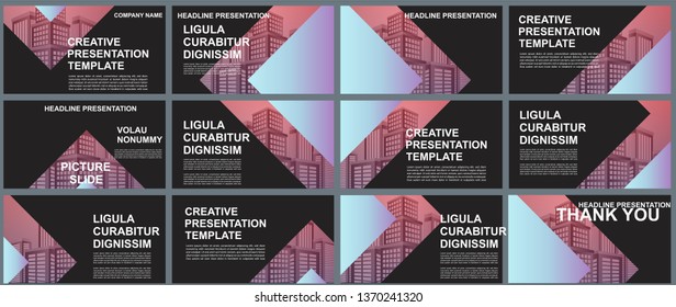 Background Business Presentation Templates. Design Vector Infographic Elements For Presentation Slides, Annual Report, Business Marketing, Brochure, Flyers, Web Design And Banner, Presentation.