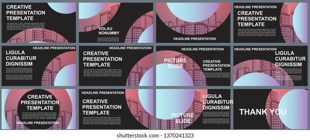 Background Business Presentation Templates. Design Vector Infographic Elements For Presentation Slides, Annual Report, Business Marketing, Brochure, Flyers, Web Design And Banner, Presentation.