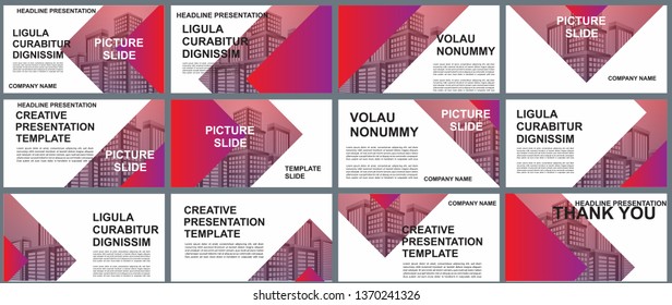 Background Business Presentation Templates. Design Vector Infographic Elements For Presentation Slides, Annual Report, Business Marketing, Brochure, Flyers, Web Design And Banner, Presentation.