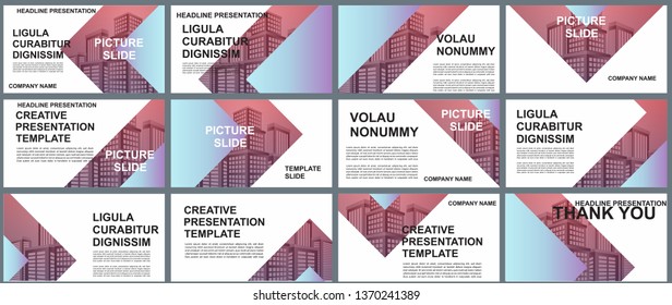 Background Business Presentation Templates. Design Vector Infographic Elements For Presentation Slides, Annual Report, Business Marketing, Brochure, Flyers, Web Design And Banner, Presentation.