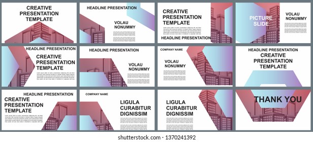 Background Business Presentation Templates. Design Vector Infographic Elements For Presentation Slides, Annual Report, Business Marketing, Brochure, Flyers, Web Design And Banner, Presentation.