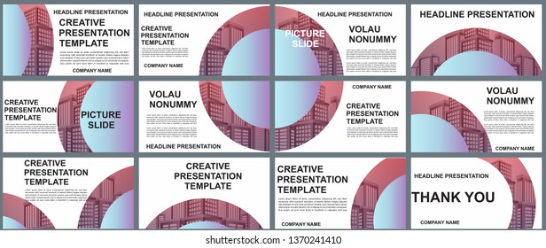 Background Business Presentation Templates. Design Vector Infographic Elements For Presentation Slides, Annual Report, Business Marketing, Brochure, Flyers, Web Design And Banner, Presentation.